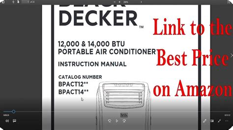 black and decker portable air conditioner troubleshooting|black & decker bpact12hwt manual.